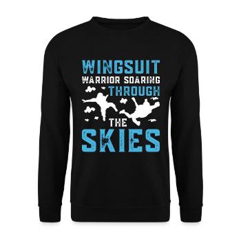Parachutisme et sports extrêmes - Sweat-shirt Unisexe - noir - Devant - Alina (178cm) & Michal (187cm)