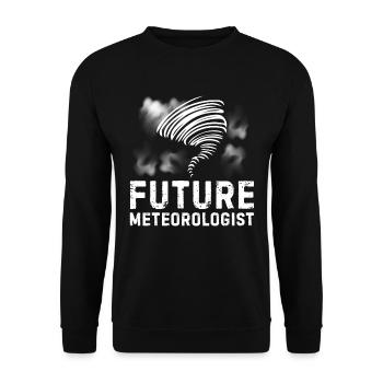 Weather forecast for future meteorologists for - Unisex Sweatshirt - black - Front - Alina (178cm) & Michal (187cm)