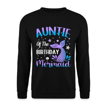 Artistic design "aunt the - Unisex Sweatshirt - black - Front - Alina (178cm) & Michal (187cm)
