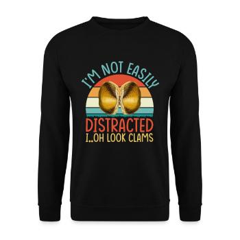 Conception de coquille de palourde Clamming Seafood Digger - Sweat-shirt Unisexe - noir - Devant - Alina (178cm) & Michal (187cm)