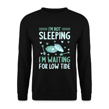 Palourde palourdes fruits de mer Digger Beach Shell Design - Sweat-shirt Unisexe - noir - Devant - Alina (178cm) & Michal (187cm)