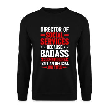 De l’inspiration pour des réalisateurs puissants - Sweat-shirt Unisexe - noir - Devant - Alina (178cm) & Michal (187cm)