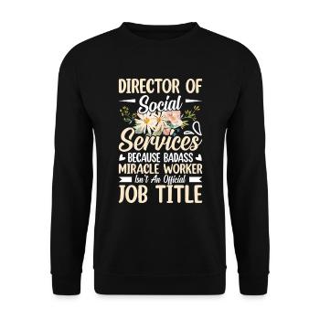 De l’inspiration pour des réalisateurs puissants - Sweat-shirt Unisexe - noir - Devant - Alina (178cm) & Michal (187cm)