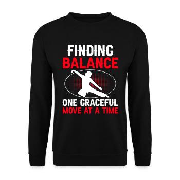 Cool Tai Chi Art For Grandpa Men, Martial Arts Tai - Unisex Sweatshirt - black - Front - Alina (178cm) & Michal (187cm)