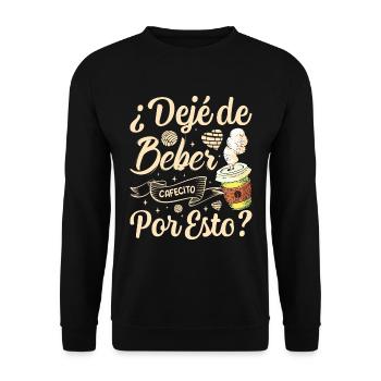 Spanish Concha design by Cafecito for - Unisex Sweatshirt - black - Front - Alina (178cm) & Michal (187cm)