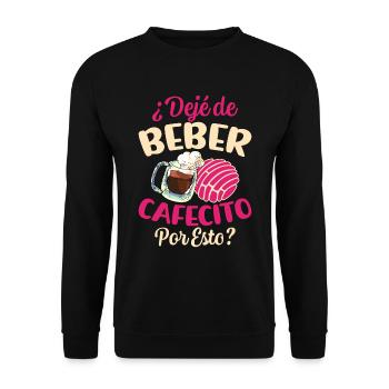 Spanish Concha design by Cafecito for - Unisex Sweatshirt - black - Front - Alina (178cm) & Michal (187cm)