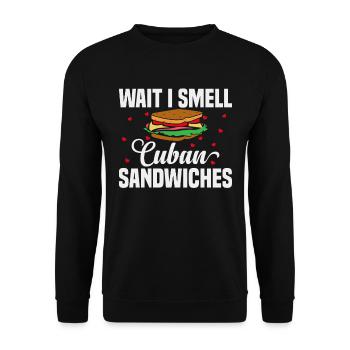 Sandwich Master Deli Sub Lover Sandwich Day Food - Unisex Sweatshirt - black - Front - Alina (178cm) & Michal (187cm)