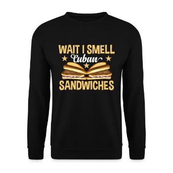 Sandwich Master Deli Sub Lover Sandwich Day Food - Unisex Sweatshirt - black - Front - Alina (178cm) & Michal (187cm)