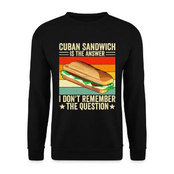 Sandwich Master Deli Sub Lover Sandwich Day Food - Unisex Sweatshirt - black - Front - Alina (178cm) & Michal (187cm)