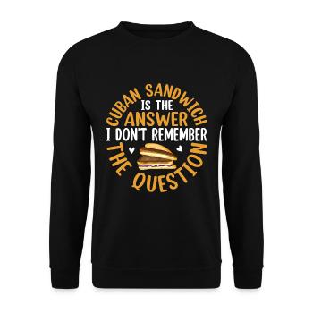Sandwich Master Deli Sub Lover Sandwich Day Food - Unisex Sweatshirt - black - Front - Alina (178cm) & Michal (187cm)