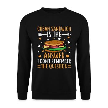 Discover the world of sandwich mastery - Unisex Sweatshirt - black - Front - Alina (178cm) & Michal (187cm)
