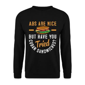 Discover the world of sandwich mastery - Unisex Sweatshirt - black - Front - Alina (178cm) & Michal (187cm)