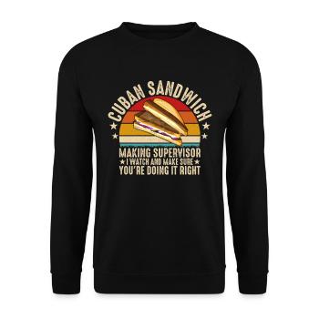 Discover the world of sandwich mastery - Unisex Sweatshirt - black - Front - Alina (178cm) & Michal (187cm)