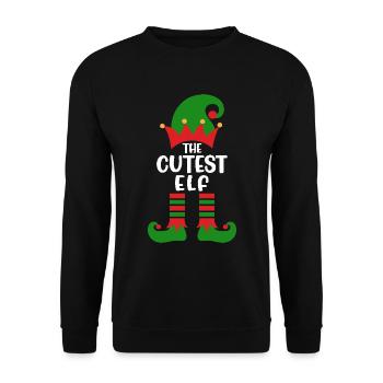 Elfes de Noël - Sweat-shirt Unisexe - noir - Devant - Alina (178cm) & Michal (187cm)
