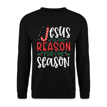 Christmas Christmas Elves - Unisex Sweatshirt - black - Front - Alina (178cm) & Michal (187cm)