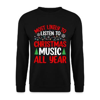 Elfes de Noël - Sweat-shirt Unisexe - noir - Devant - Alina (178cm) & Michal (187cm)