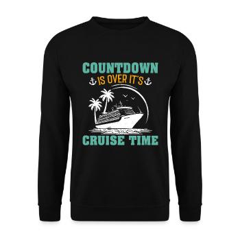 Cruise with the family cruise ship - Unisex Sweatshirt - black - Front - Alina (178cm) & Michal (187cm)