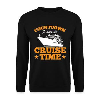 Cruise with the family cruise ship - Unisex Sweatshirt - black - Front - Alina (178cm) & Michal (187cm)