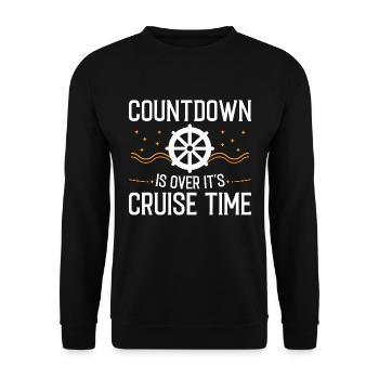 Cruise with the family cruise ship - Unisex Sweatshirt - black - Front - Alina (178cm) & Michal (187cm)