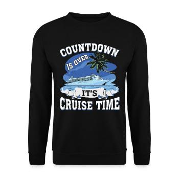 Cruise with the family cruise ship - Unisex Sweatshirt - black - Front - Alina (178cm) & Michal (187cm)