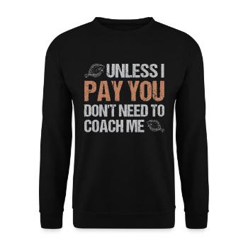 Fishermen Fishing Anglers Sport Anglers - Unisex Sweatshirt - black - Front - Alina (178cm) & Michal (187cm)