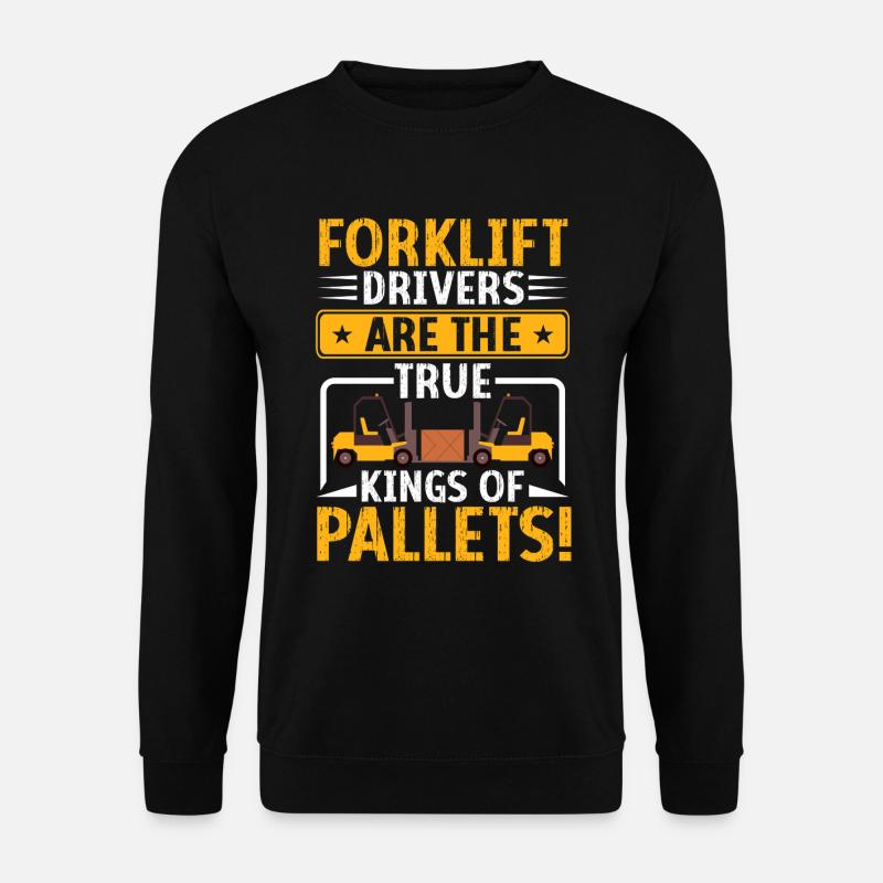 Staplerfahrer Gabelstapler Lagerarbeiter Logistik - Unisex Pullover - Schwarz