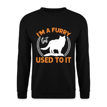 Cottagecore Esthétique Renard - Sweat-shirt Unisexe - noir - Devant - Alina (178cm) & Michal (187cm)
