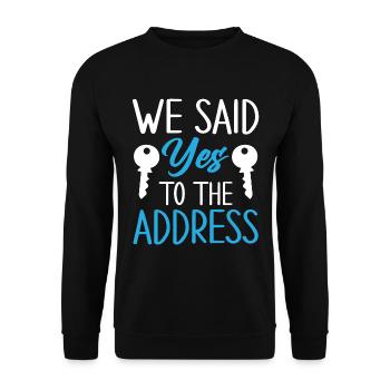 Homeowner Dream House Richtest House Builder - Unisex Sweatshirt - black - Front - Alina (178cm) & Michal (187cm)