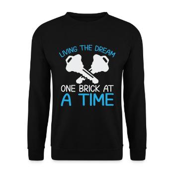 Homeowner Dream House Richtest House Builder - Unisex Sweatshirt - black - Front - Alina (178cm) & Michal (187cm)