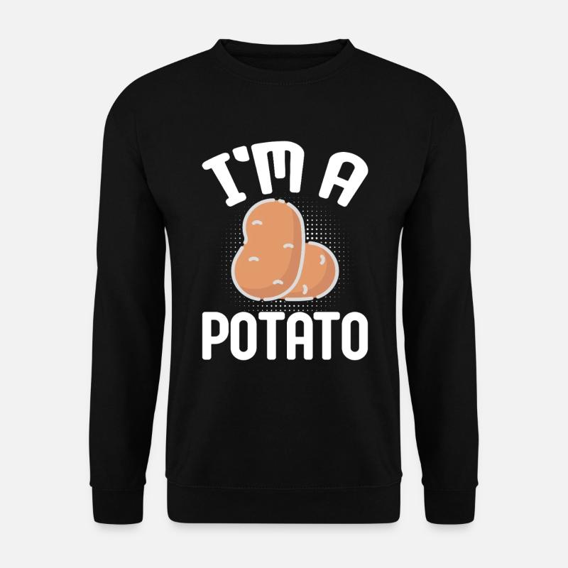 Funny potato costume potato - Unisex Sweatshirt - black