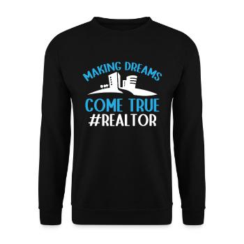 Real Estate Agents Real Estate Agents - Unisex Sweatshirt - black - Front - Alina (178cm) & Michal (187cm)