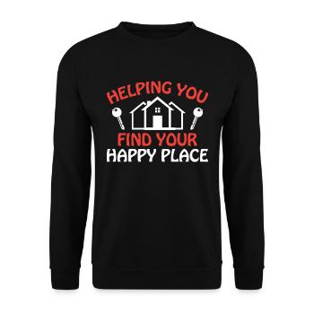 Real Estate Agents Real Estate Agents - Unisex Sweatshirt - black - Front - Alina (178cm) & Michal (187cm)
