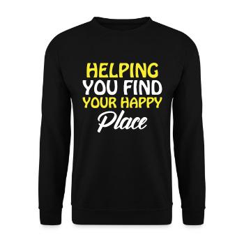 Real Estate Agents Real Estate Agents - Unisex Sweatshirt - black - Front - Alina (178cm) & Michal (187cm)