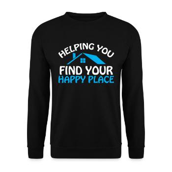 Real Estate Agents Real Estate Agents - Unisex Sweatshirt - black - Front - Alina (178cm) & Michal (187cm)