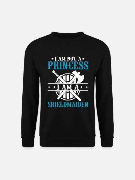 Shieldmaiden Lagertha Germanische Kriegerin - Unisex Pullover - Schwarz