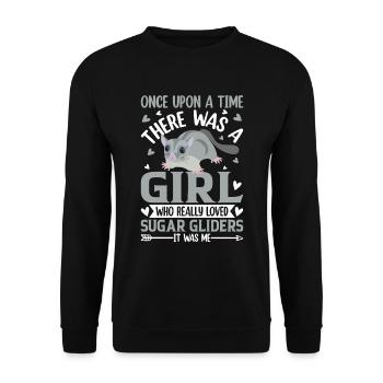 Sugar glider - Unisex Sweatshirt - black - Front - Alina (178cm) & Michal (187cm)