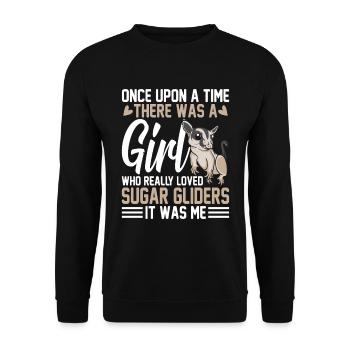 Sugar glider - Unisex Sweatshirt - black - Front - Alina (178cm) & Michal (187cm)