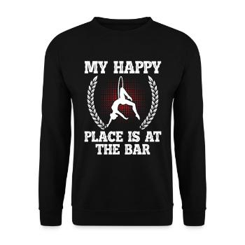 Trapèze de cirque pour costume de trapéziste - Sweat-shirt Unisexe - noir - Devant - Alina (178cm) & Michal (187cm)