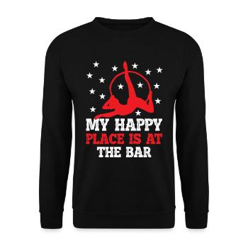 Trapèze de cirque pour costume de trapéziste - Sweat-shirt Unisexe - noir - Devant - Alina (178cm) & Michal (187cm)