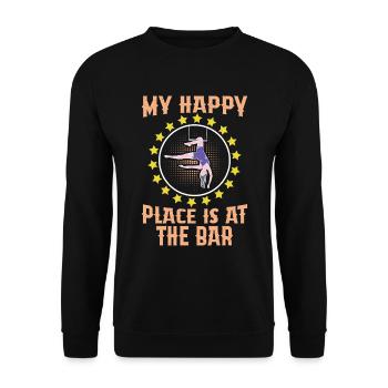 Trapèze de cirque pour costume de trapéziste - Sweat-shirt Unisexe - noir - Devant - Alina (178cm) & Michal (187cm)