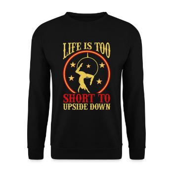 Trapèze de cirque pour costume de trapéziste - Sweat-shirt Unisexe - noir - Devant - Alina (178cm) & Michal (187cm)