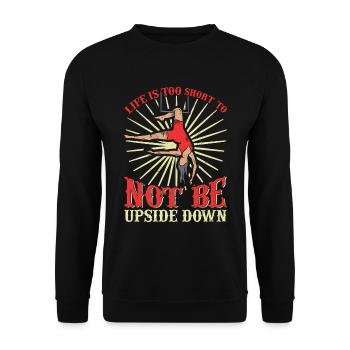 Trapèze de cirque pour costume de trapéziste - Sweat-shirt Unisexe - noir - Devant - Alina (178cm) & Michal (187cm)