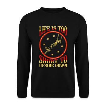 Trapèze de cirque pour costume de trapéziste - Sweat-shirt Unisexe - noir - Devant - Alina (178cm) & Michal (187cm)