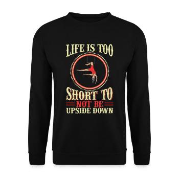 Trapèze de cirque pour costume de trapéziste - Sweat-shirt Unisexe - noir - Devant - Alina (178cm) & Michal (187cm)