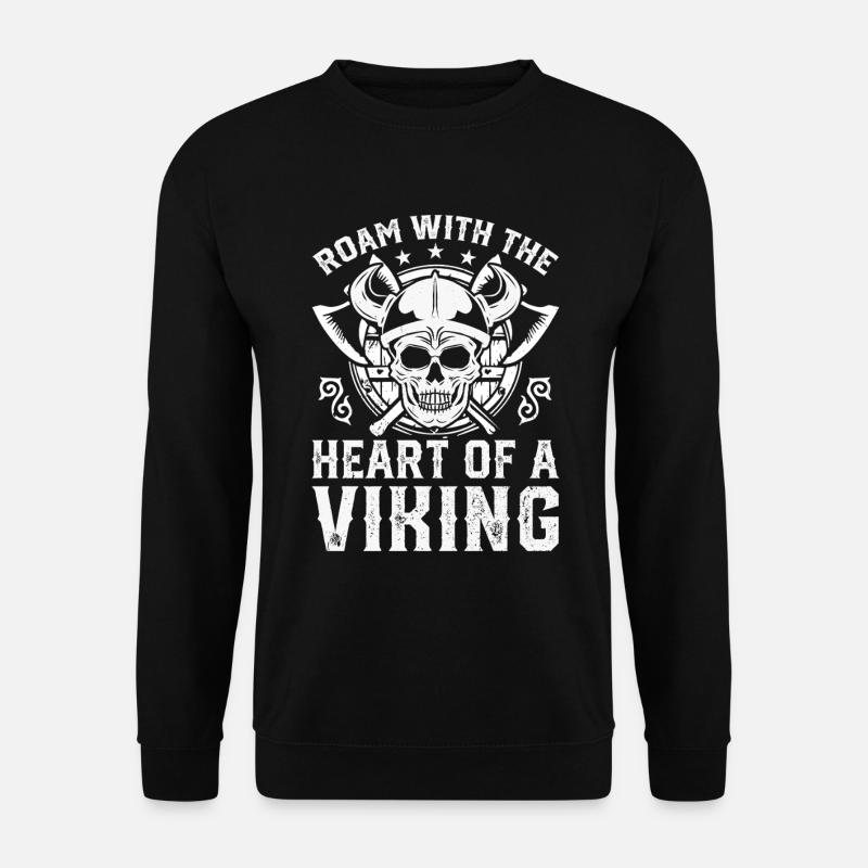 Wikinger Mythos Odin Ravens Huginn - Unisex Pullover - Schwarz