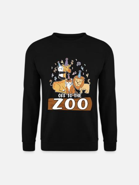 Zoo -Tiere Safari Party Zoo Safari Zoo -Tier - Unisex Pullover - Schwarz