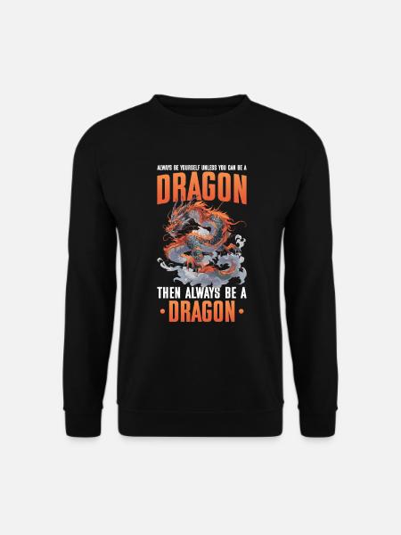 Drachen Drachendesign Sei immer du selbst - Unisex sweater - sort
