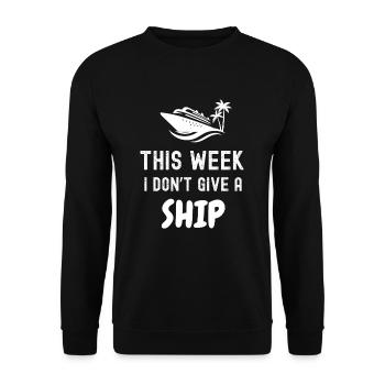 Bateau de croisière Bateau de croisière Vacances en mer - Sweat-shirt Unisexe - noir - Devant - Alina (178cm) & Michal (187cm)