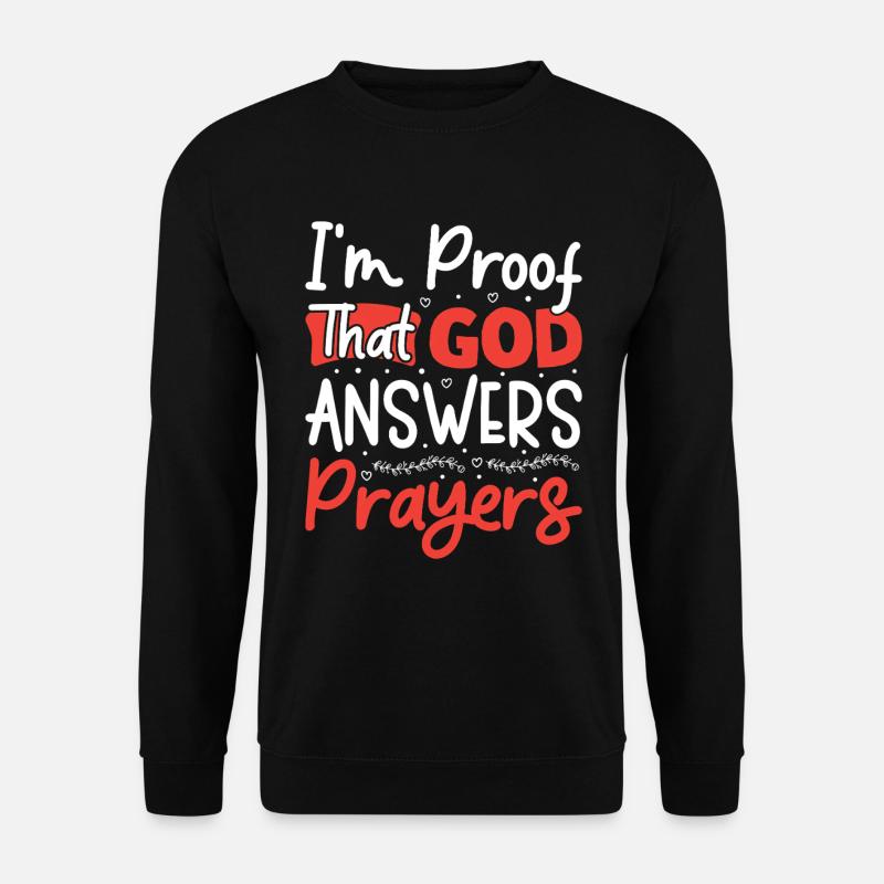 Gott Jesus Pfarrer Chrstian - Unisex Pullover - Schwarz