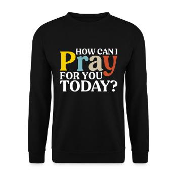 God Jesus Pastor Chrstian - Unisex Sweatshirt - black - Front - Alina (178cm) & Michal (187cm)